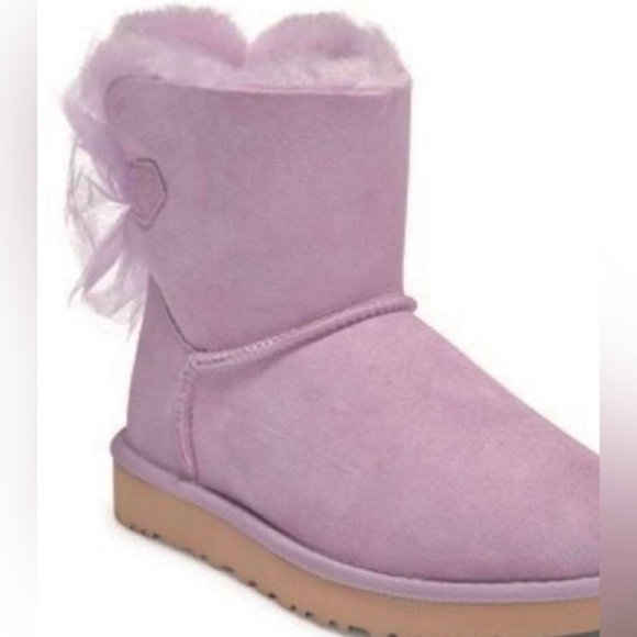 UGG Shoes - UGG Mini Baliey Bow II "Lavender" Winter Boot Size 5